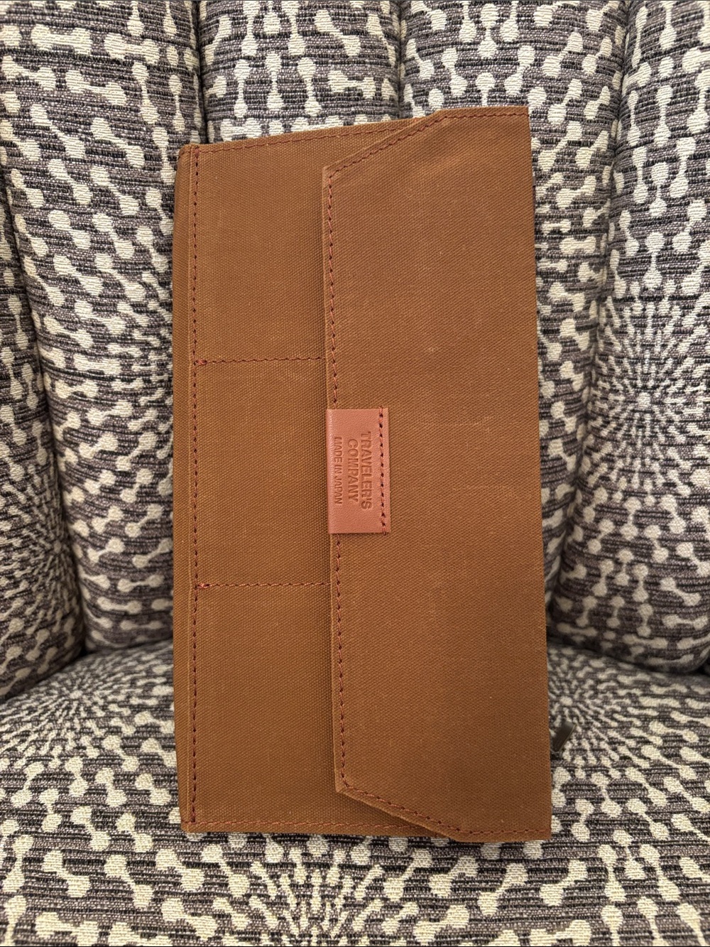 Travelers Company Made in Japan Standard Pocket Insert Brown Cloth Like New Zip